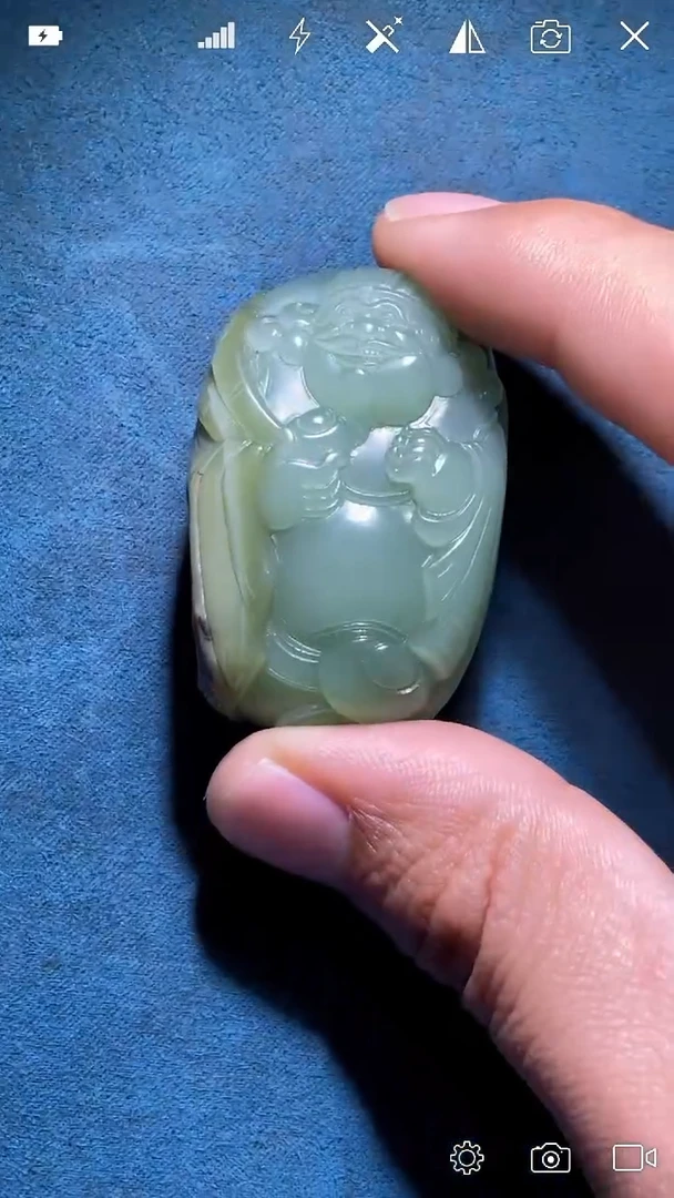 未镶嵌和田玉挂件LL 财神爷吊坠