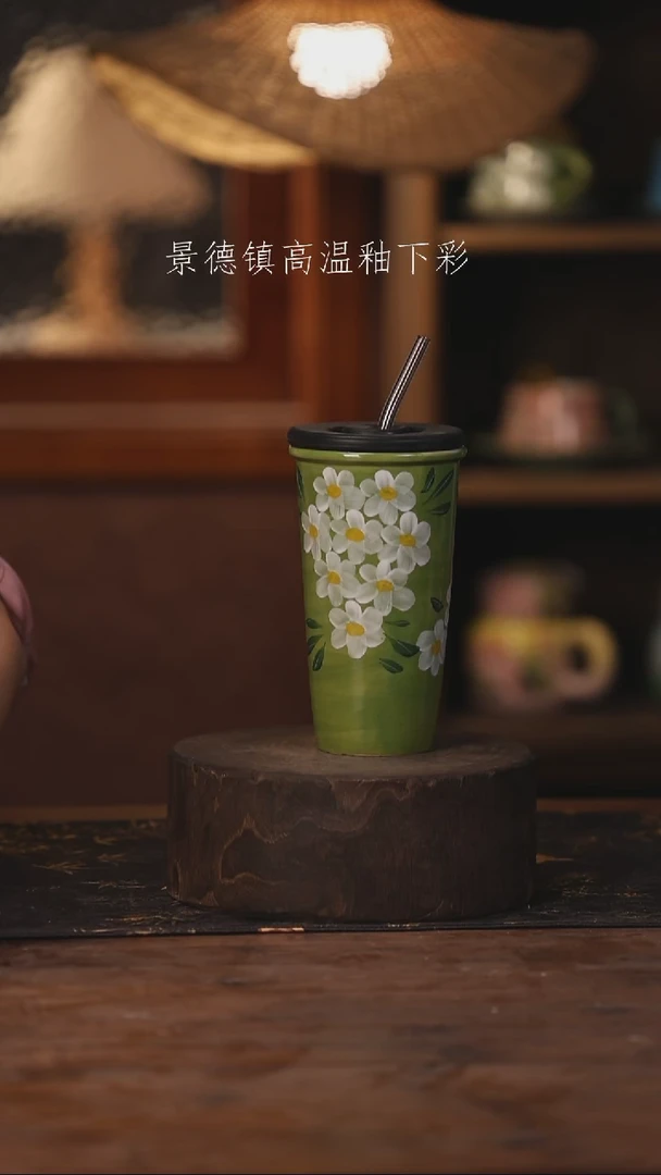 陶瓷景德镇高温釉下手绘陶瓷107