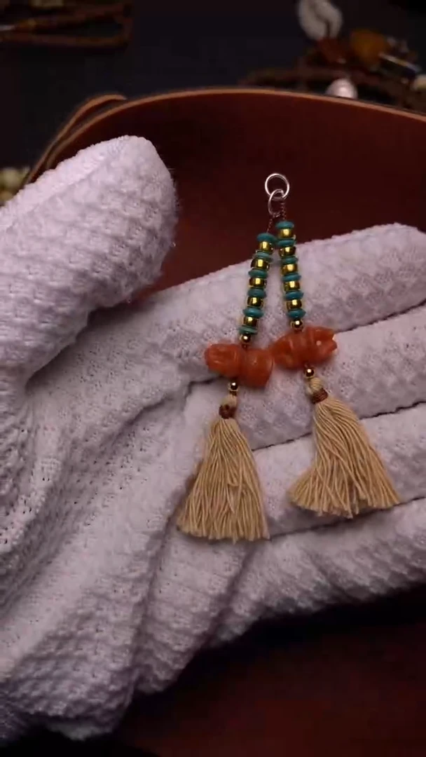 【闪购商品】南红玛瑙颈饰未镶嵌金刚铃杵计数器（多样性发其一）