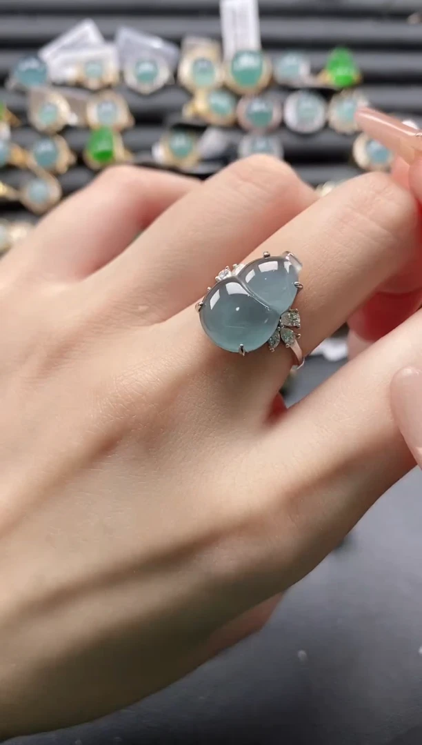 【闪购商品】翡翠戒指银S925镶嵌1111