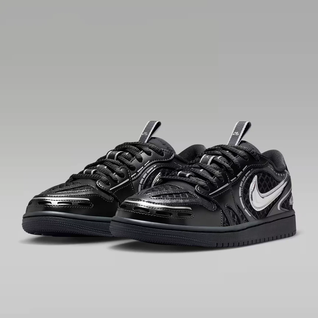 耐克/NIKE女子黑色AJ1经典百搭运动休闲低帮板鞋 HQ2186001