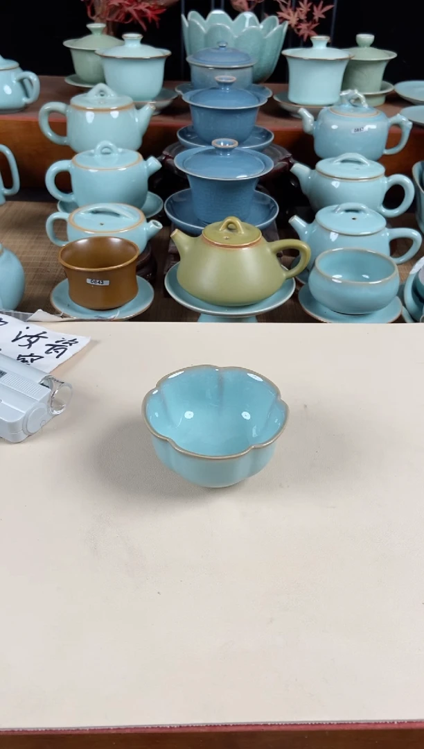 【闪购商品】其他微瑕春原泥胎梅花杯没底款老泥坑圈足烧60