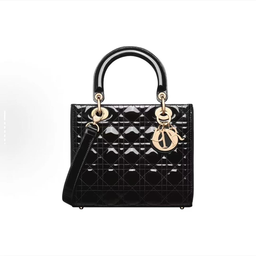 99新 DIOR/迪奥 谭凯专属 迪奥黑金五格戴妃单肩包 THCI4074