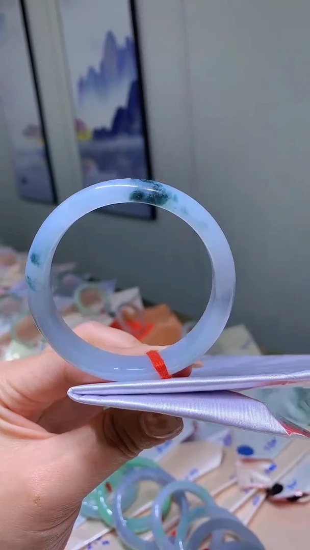 翡翠手镯未镶嵌翡翠手镯220圈口57.3