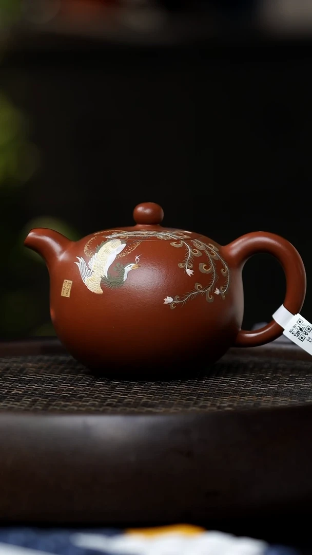 茶壶紫砂安****y0822早场直播CZ-0078怀香-大红袍-360cc