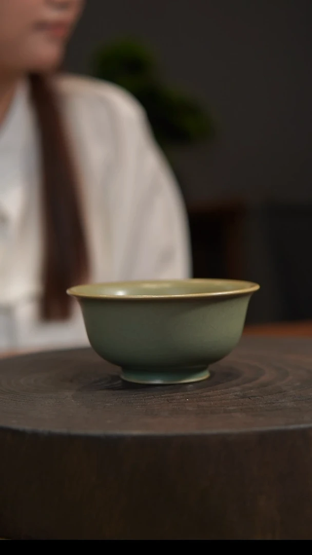 杯子压手杯 汝州原产地  原矿老釉