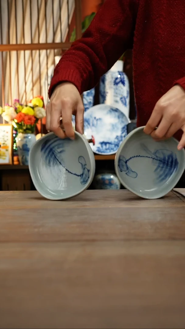 【简家甄选】景德镇设计师釉下手绘陶瓷