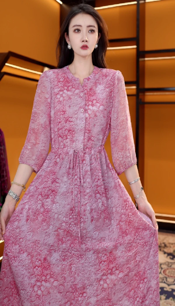 XT1059新款时尚百搭气质减龄连衣裙-悠悠