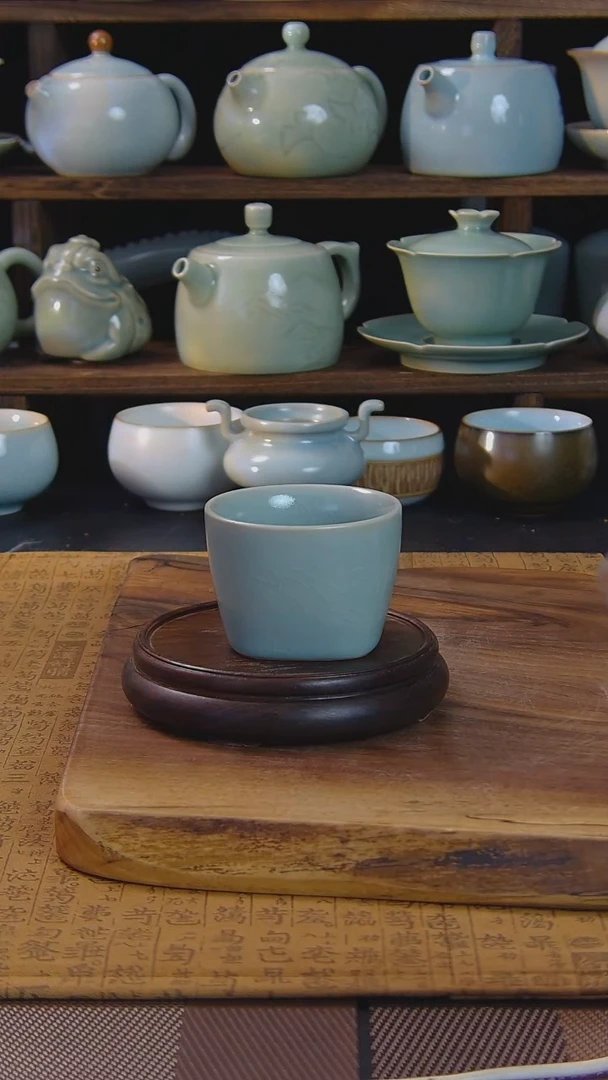 原矿原釉汝瓷福利杯