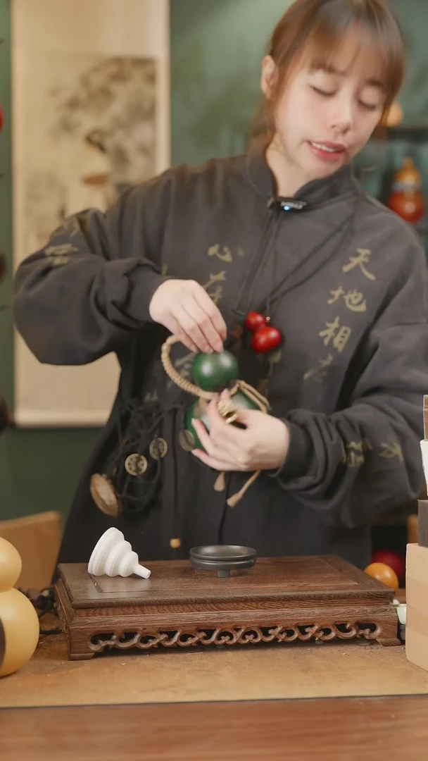 【闪购商品】259号精品天然大漆工艺防渗内胆酒葫芦~