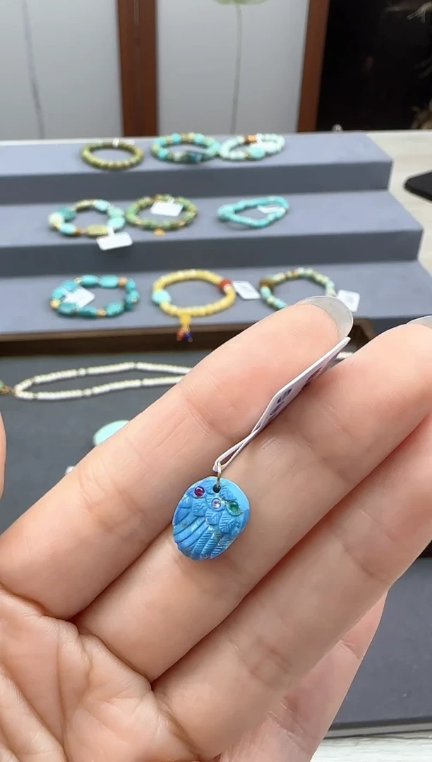 未镶嵌绿松石雕刻酷.C161