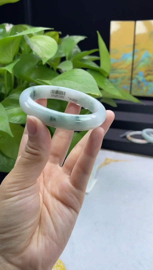 未镶嵌手镯翡翠06#天然A货翡翠手镯55-56圈口