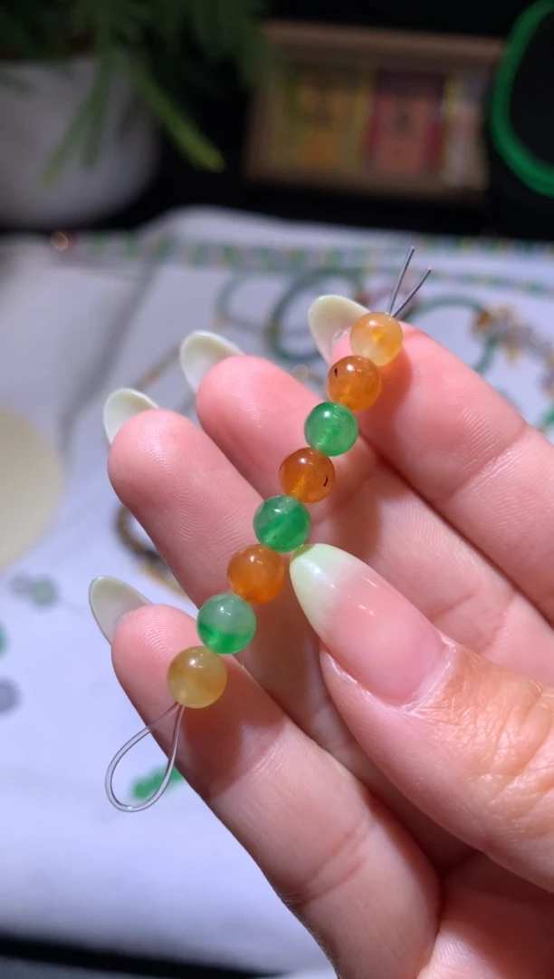 【闪购商品】定制翡翠未镶嵌珠子一组