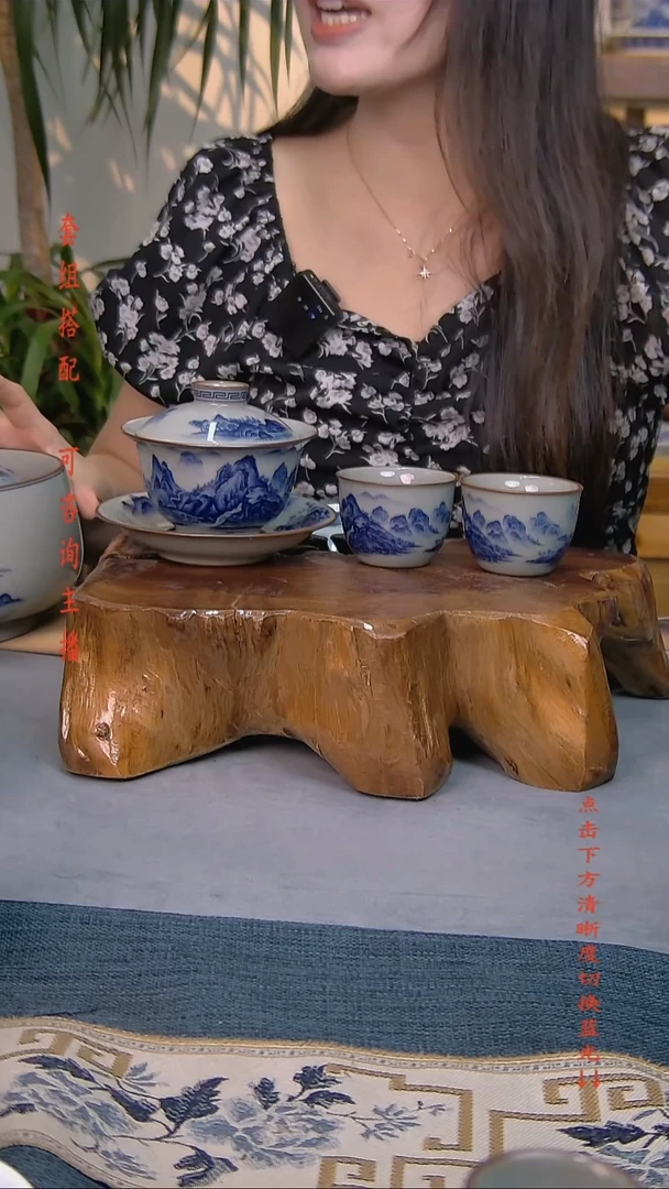 简装家用款3件套 老陶泥开片纹陶瓷茶具