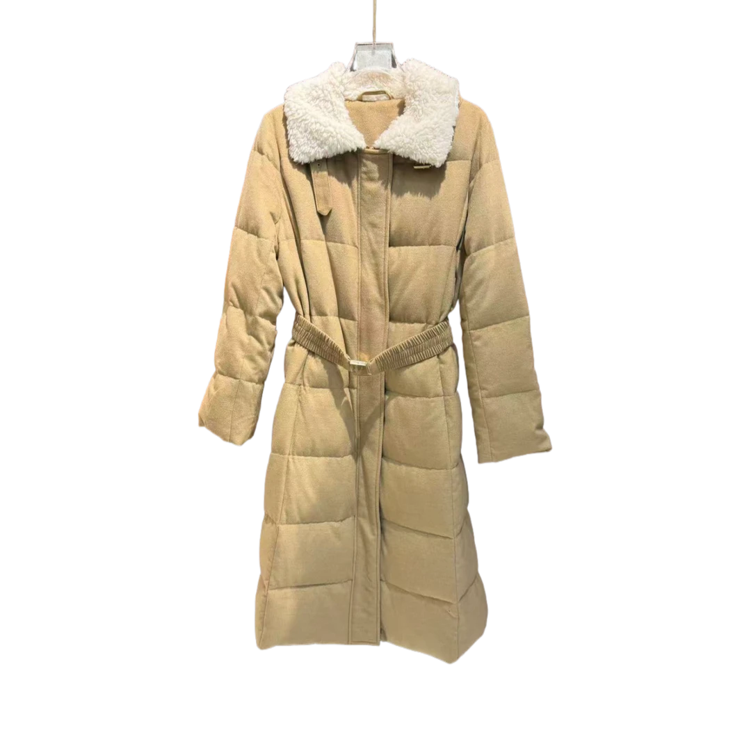 BY 1060冬季新款修身中长款羽绒服