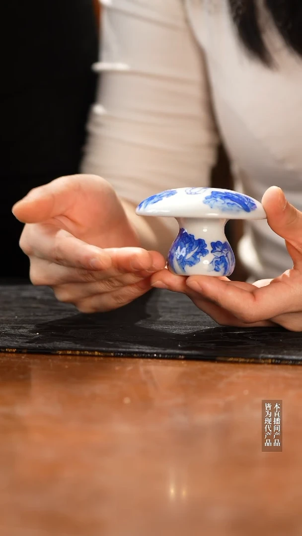 摆件陶瓷【新华网瓷专属】含月阁20