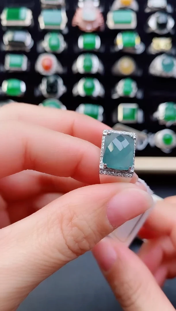 【闪购商品】翡翠戒指银S925镶嵌11111111111111