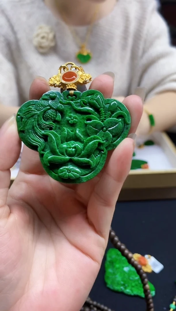 颈饰未镶嵌翡翠翡翠吊坠