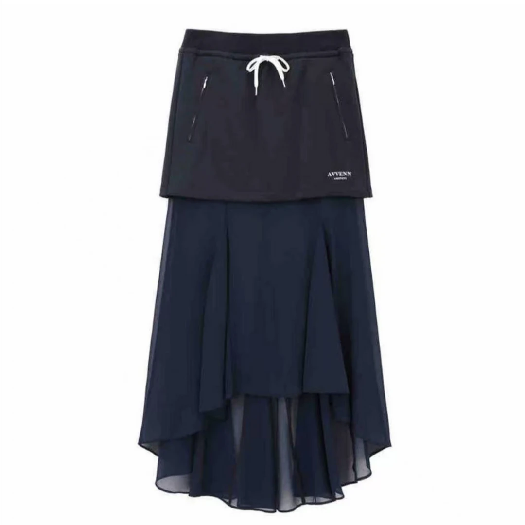 【ZS推荐】AVVENN新品真两件蕾丝半裙AL11506734