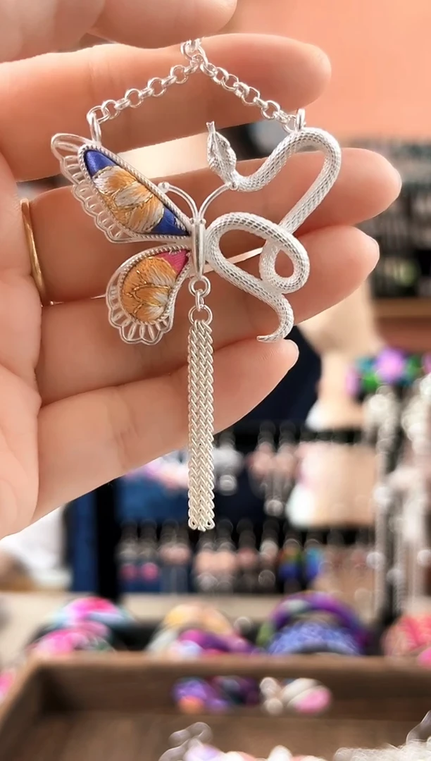 织绣艺枝独绣老绣饰品160