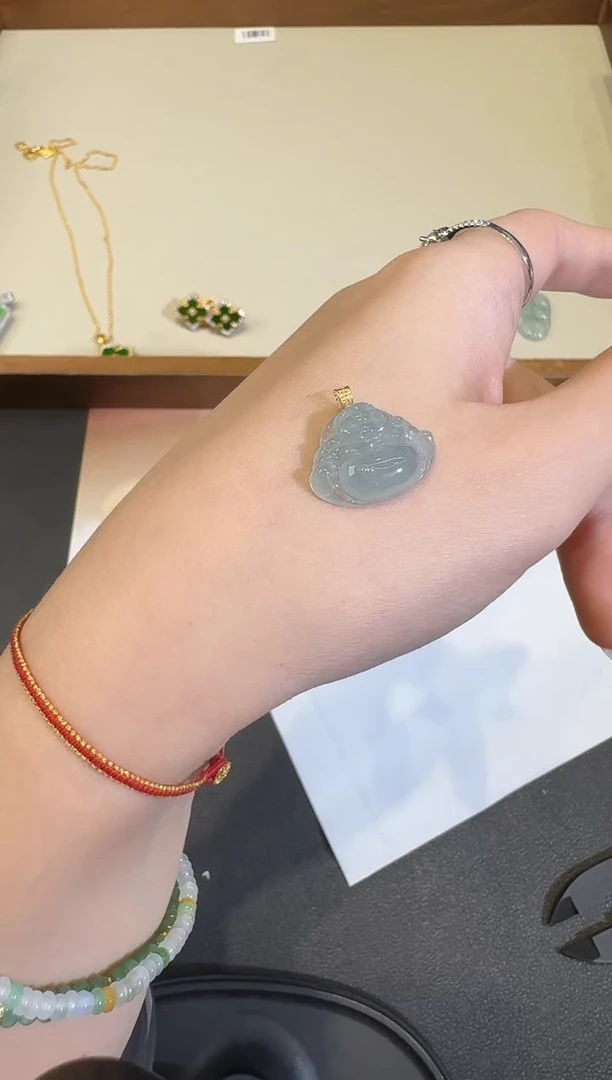 颈饰18K金镶嵌翡翠X1207-512-402