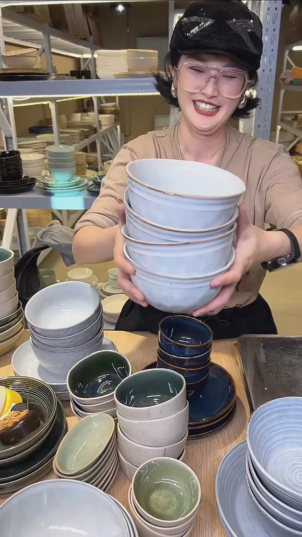 瓷233高温釉下彩陶瓷餐具默认微瑕