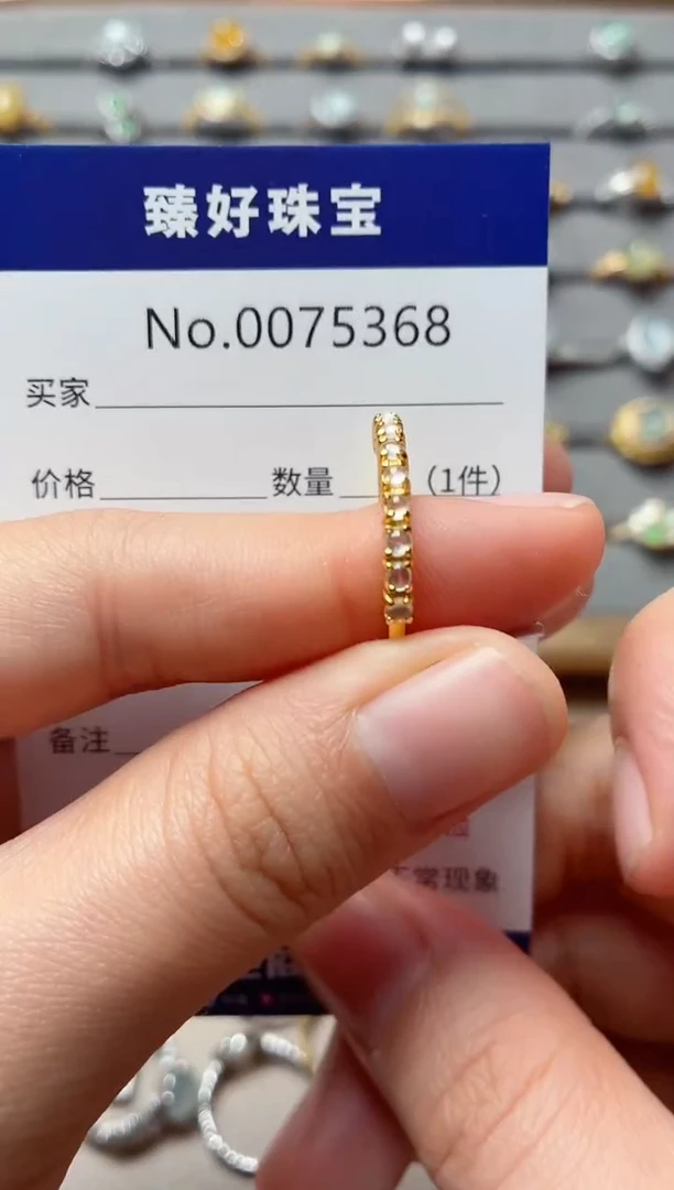 银S925镶嵌戒指翡翠1