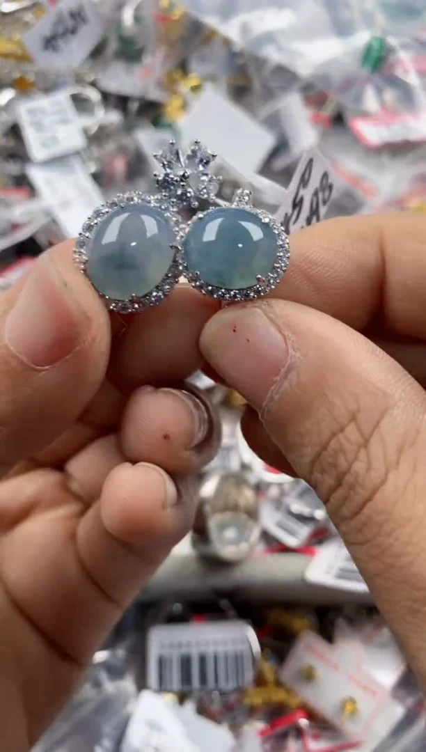 银S925镶嵌戒指翡翠111----7