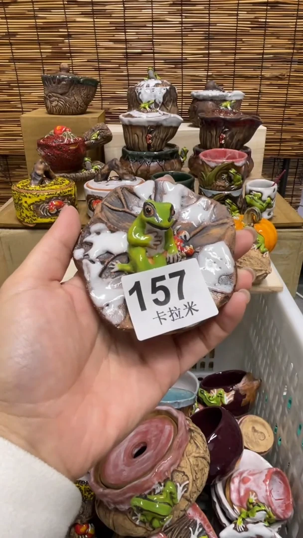 木*157精美粗陶手工柴烧