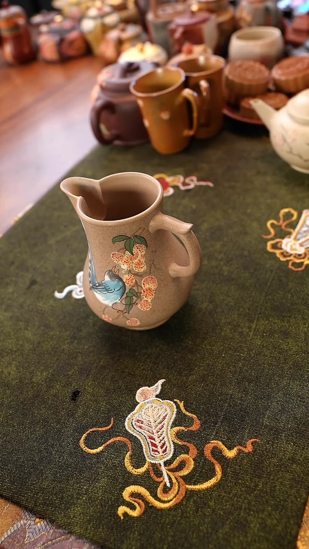 茶壶紫砂芝麻段泥公道杯