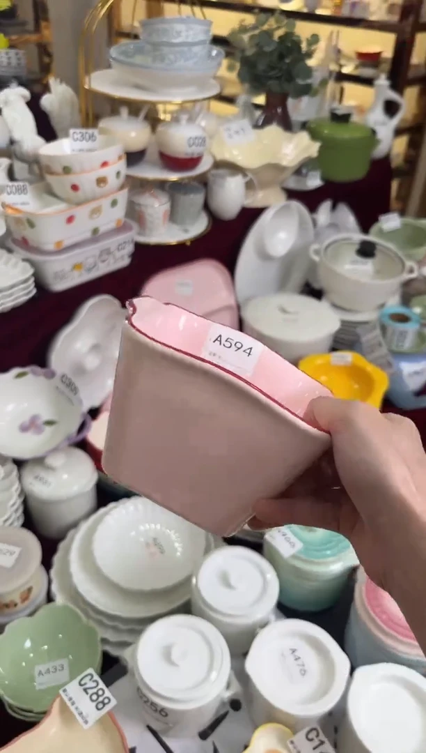 摆件陶A594   陶瓷餐具微瑕库存尾货