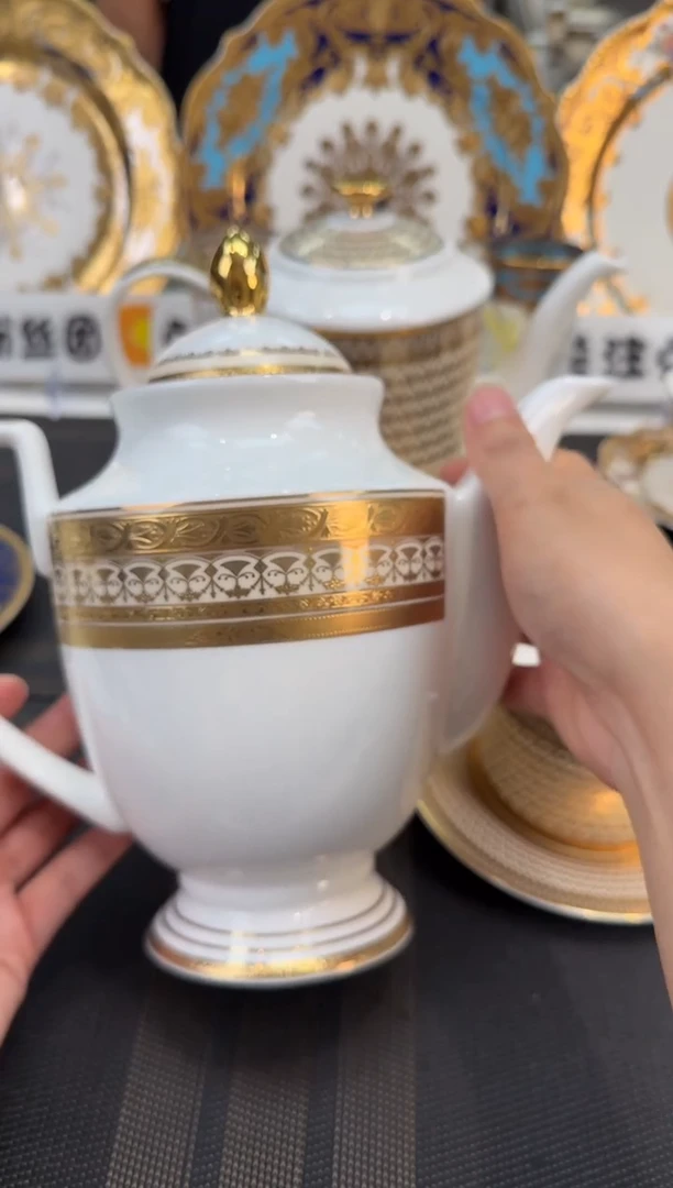 瓷片茶壶1个   福利款