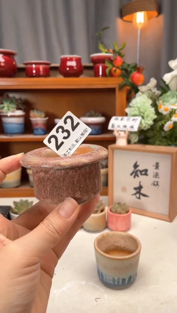 瓷片232知木小芳花盆直播编号