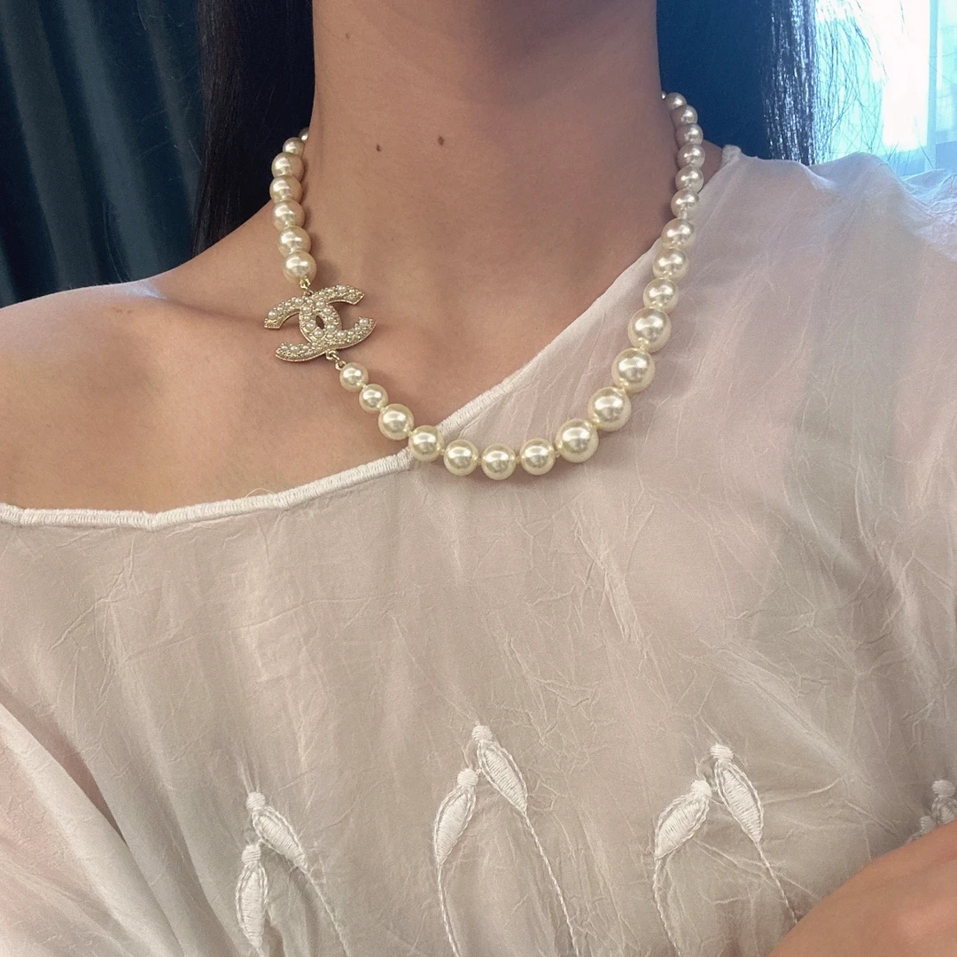 99新 Chanel/香奈儿 7姐专场/ 100周年纪念款 Choker 珍珠项链