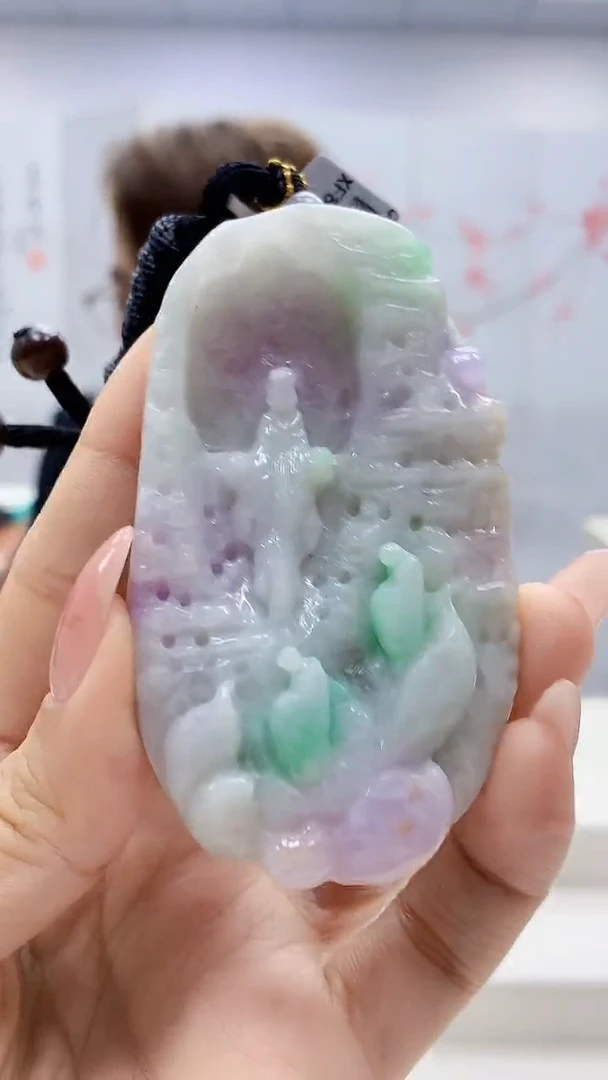 未镶嵌定制翡翠5159ty-毛货挂件58