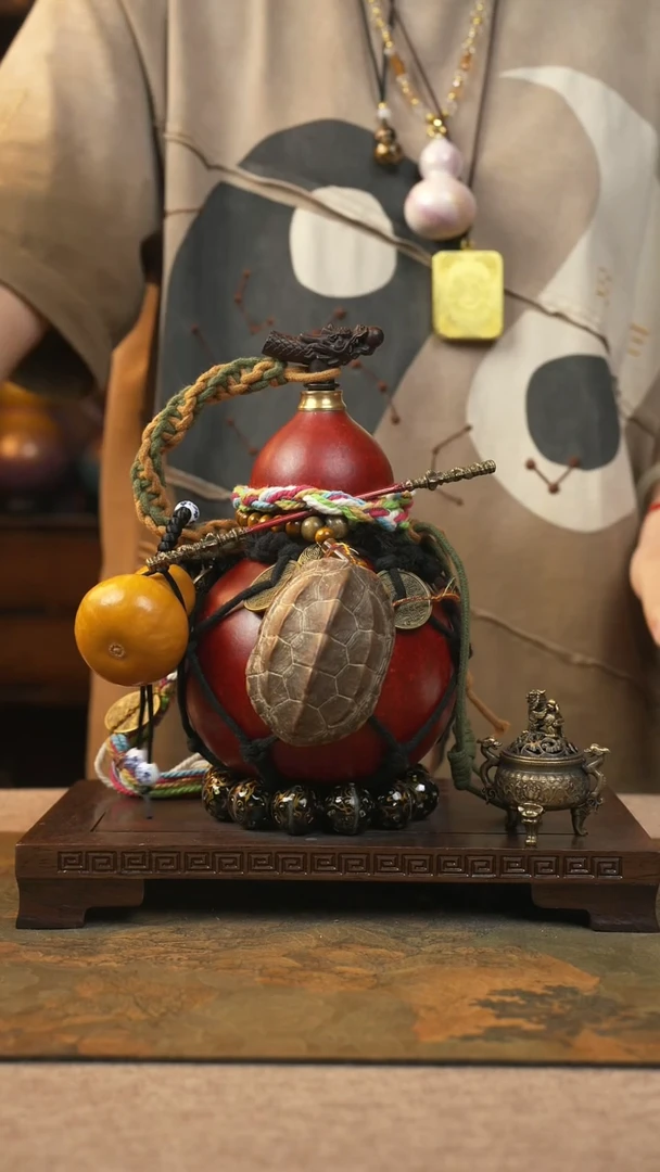 056大漆一物一拍记葫堂出品[不带手串】