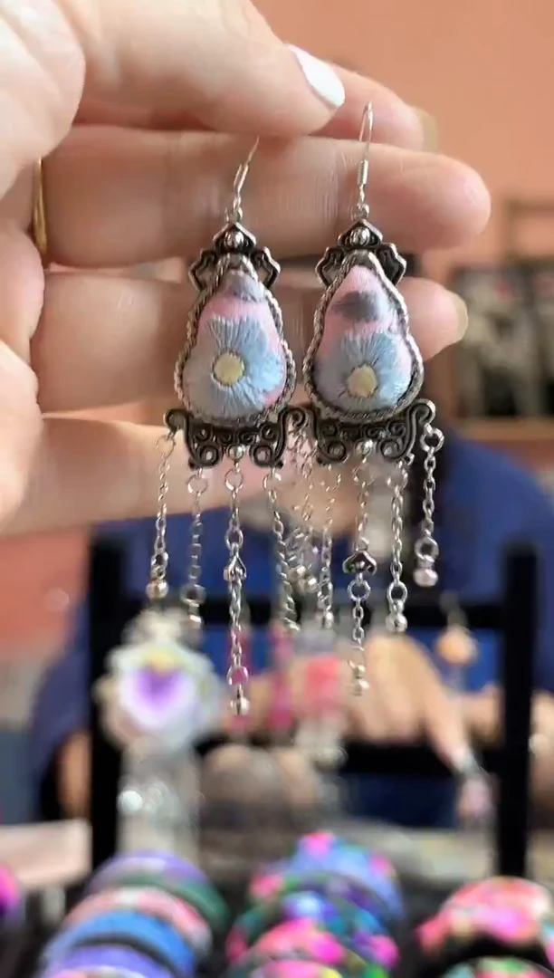 织绣艺枝独绣老绣饰品172