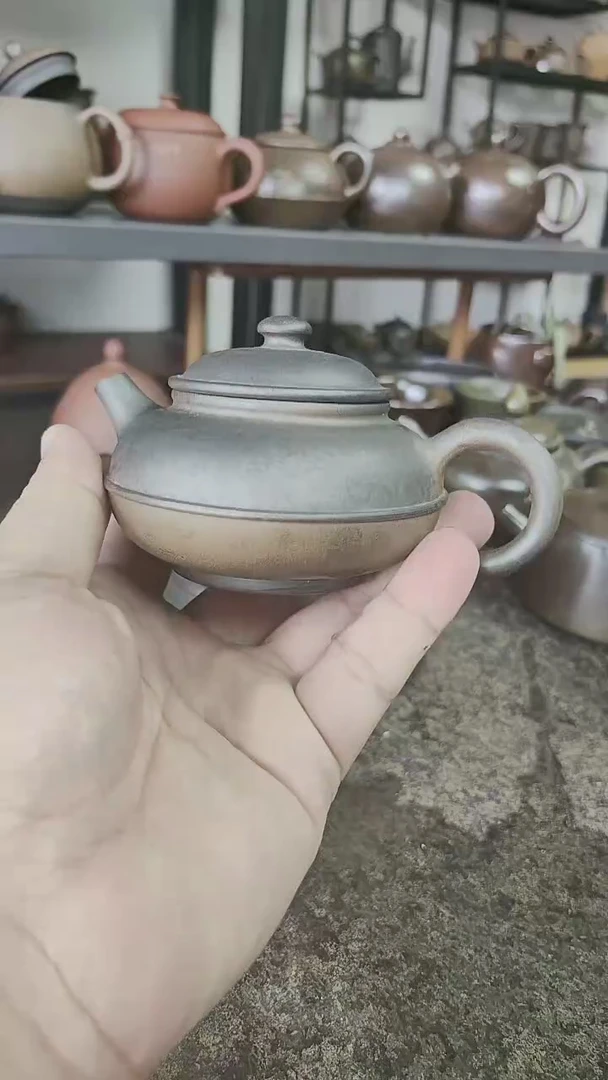 柴烧 线圆壶 150毫升