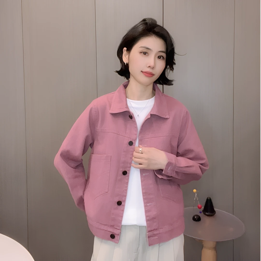 宽松牛仔外套女2025新款休闲设计感显瘦夹克流行上衣