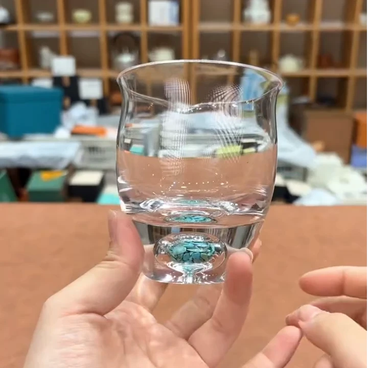 绿松石玻璃公道杯JS
