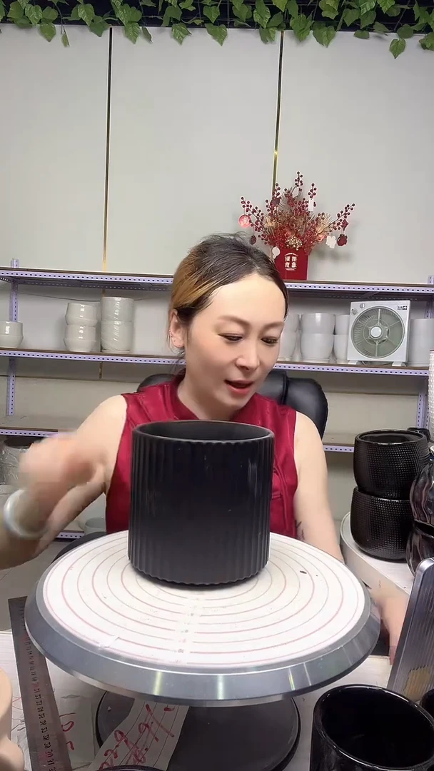 陶瓷花盆默认打孔宽高13-13