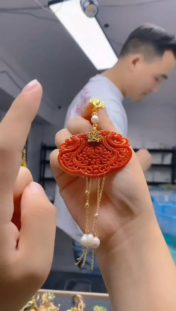 【闪购商品】翡翠耳饰合金383翡翠压襟