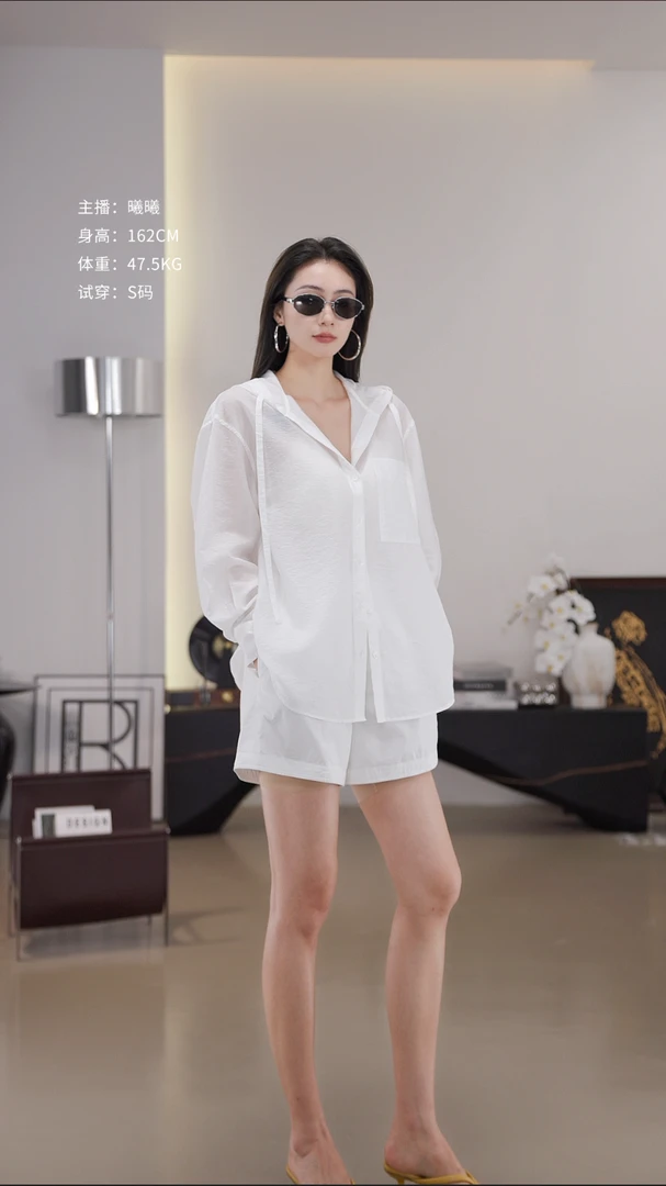 LYNEE  戴帽衬衫夏季时尚休闲新款LGD2FSW339