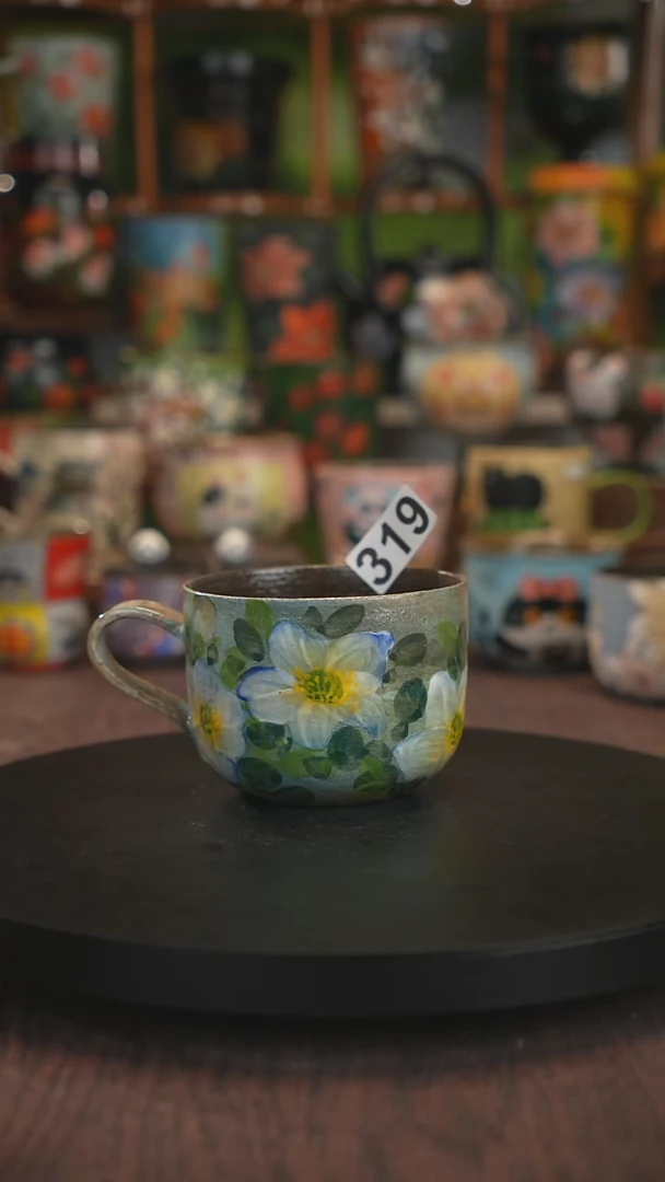 紫砂油画手绘釉下彩319