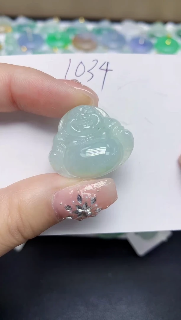 颈饰18K金镶嵌翡翠天然缅甸翡翠A货翡翠百元以上9元证书费自理