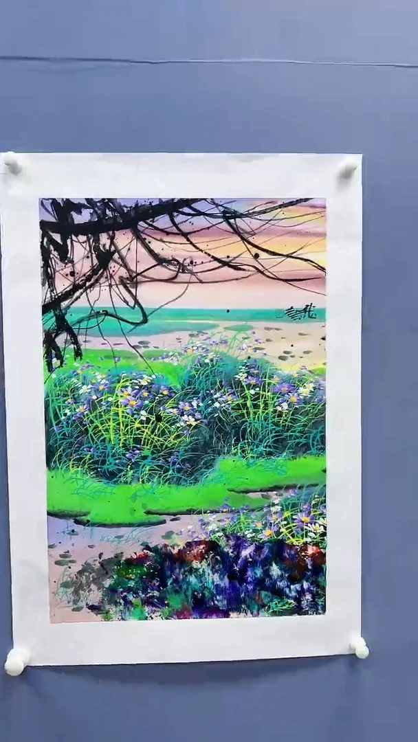 【闪购商品】绘画赵燮绘画2.7平尺抽象山水