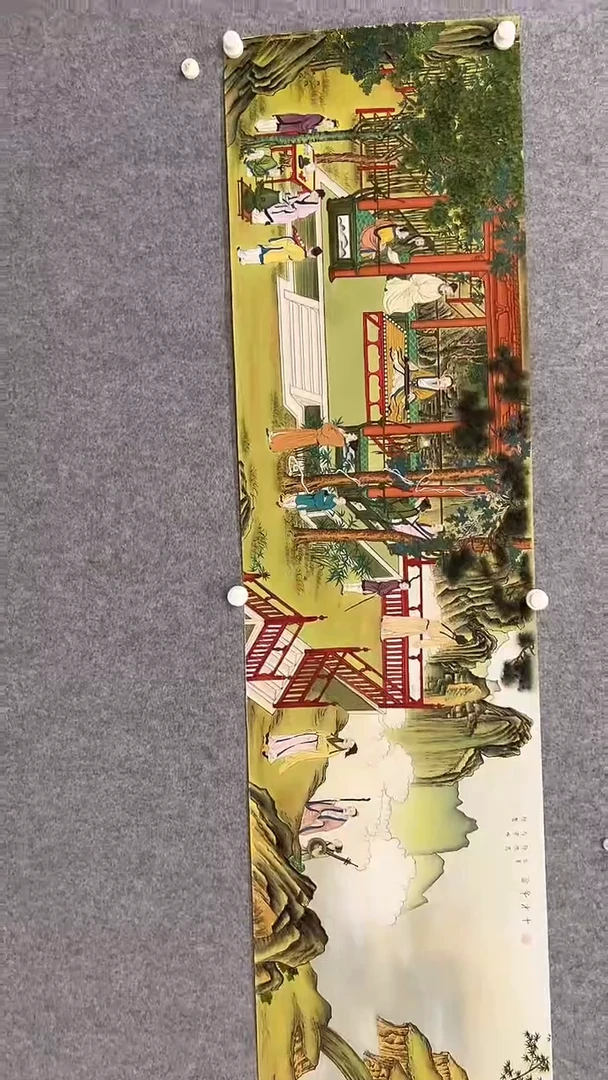 国画马宁晞-185*49.5-国画作品-长卷