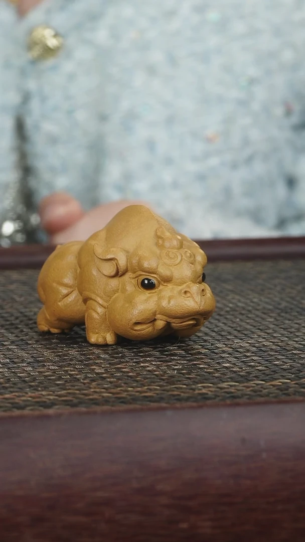 茶壶紫砂茶宠崇明黄