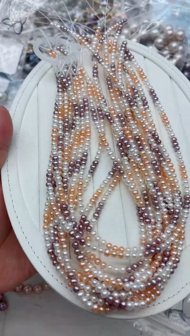 项链未镶嵌淡水珍珠多样性发其一，非无暇