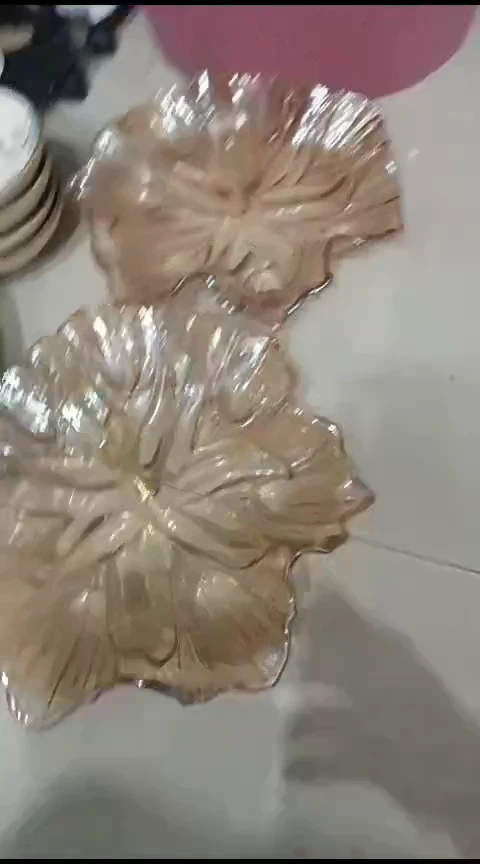 瓷653琥珀色 果盘一个装